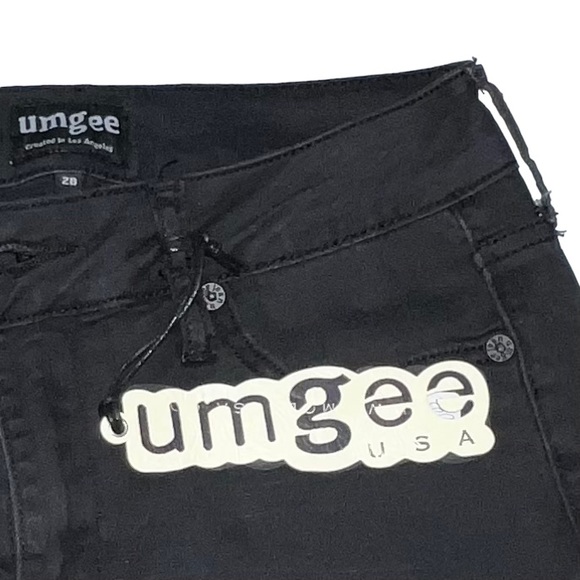 Umgee Lightweight Denim Jeans Lace up Hem - Picture 4 of 13